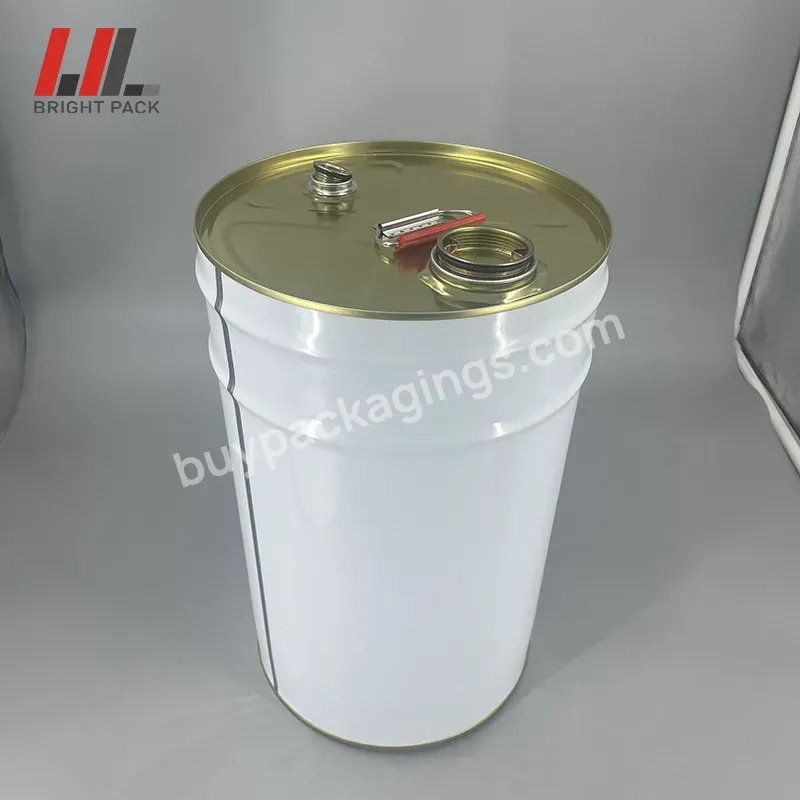 Close Mouth 20l Tight Head Metal Bucket Tin Pail Steel Drum With Metal Screw Lid Or Bung Lid For Lube Packing - Buy Close Mouth 20l Tight Head Metal Bucket Tin Pail,20l Tight Head Metal Bucket Tin Pail Steel Drum With Metal Screw Lid Or Bung Lid For