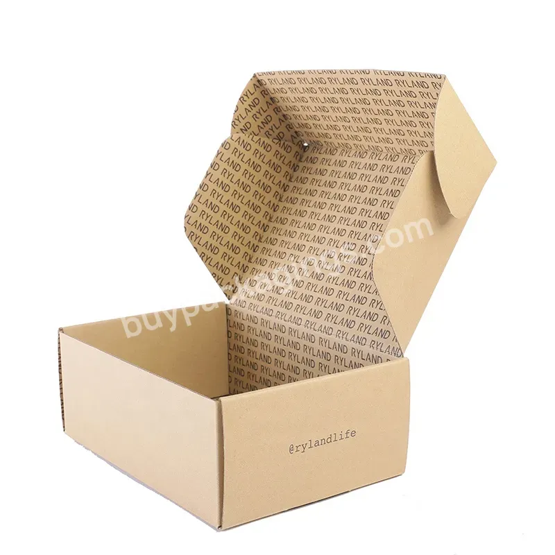Clothes Packaging Design Brown Kraft Paper Corrugated Mailing Box - Buy Customized Foldable Recycled Craft Paper Box Brown Corrugated Cardboard Boxes For Shipping,Luxury Travel Custom Logo Design Craft Paper Gift Soap Packaging Box,Custom Print Post