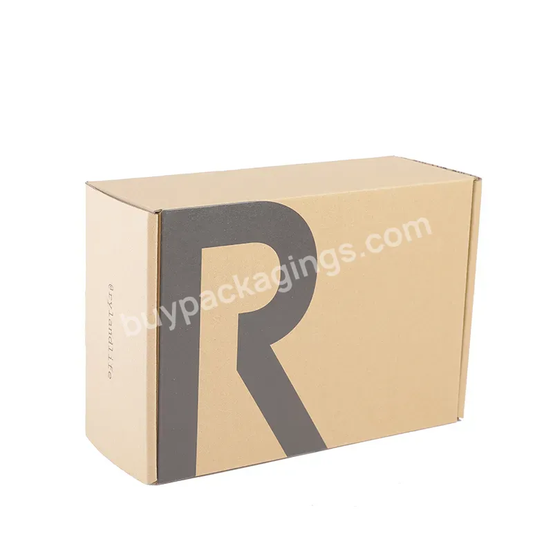 Clothes Packaging Design Brown Kraft Paper Corrugated Mailing Box - Buy Customized Foldable Recycled Craft Paper Box Brown Corrugated Cardboard Boxes For Shipping,Luxury Travel Custom Logo Design Craft Paper Gift Soap Packaging Box,Custom Print Post