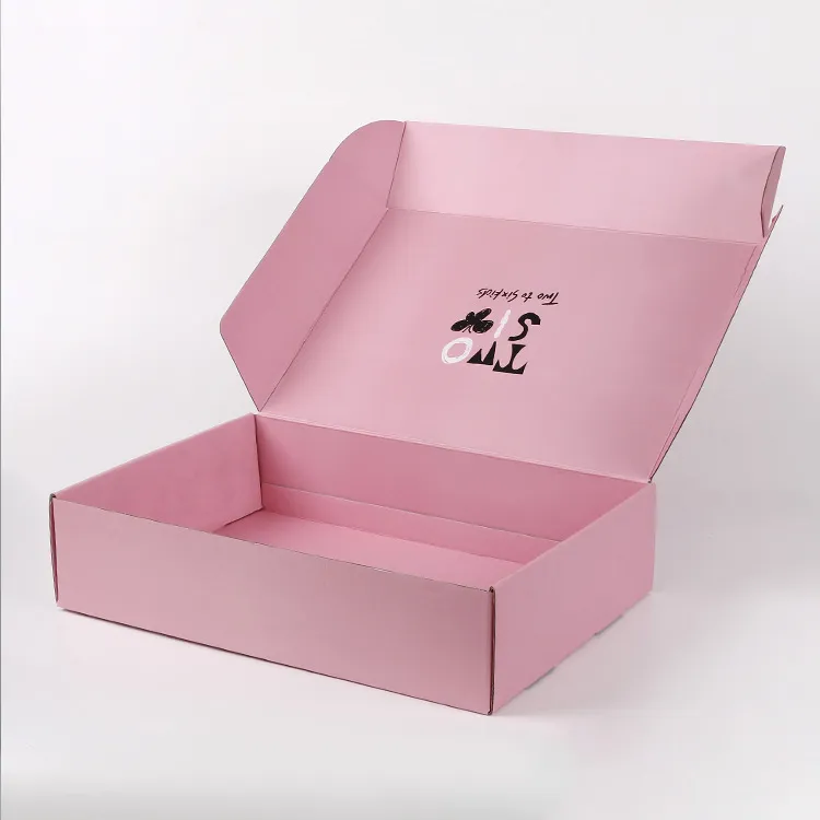 clothing pink mailer shipping customizable box