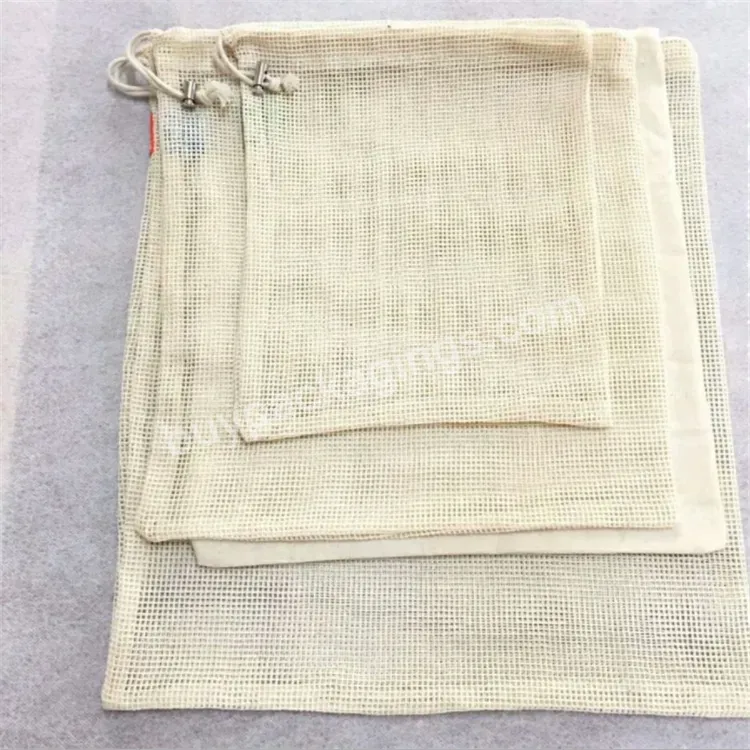 Cmb2530 Cotton Mesh Bag High Quality Factory Manufacture Fruit Vegetable Packaging Lettuce Bags - Buy Cotton Mesh Bag,Fruit Packaging Bag,Lettuce Bags.