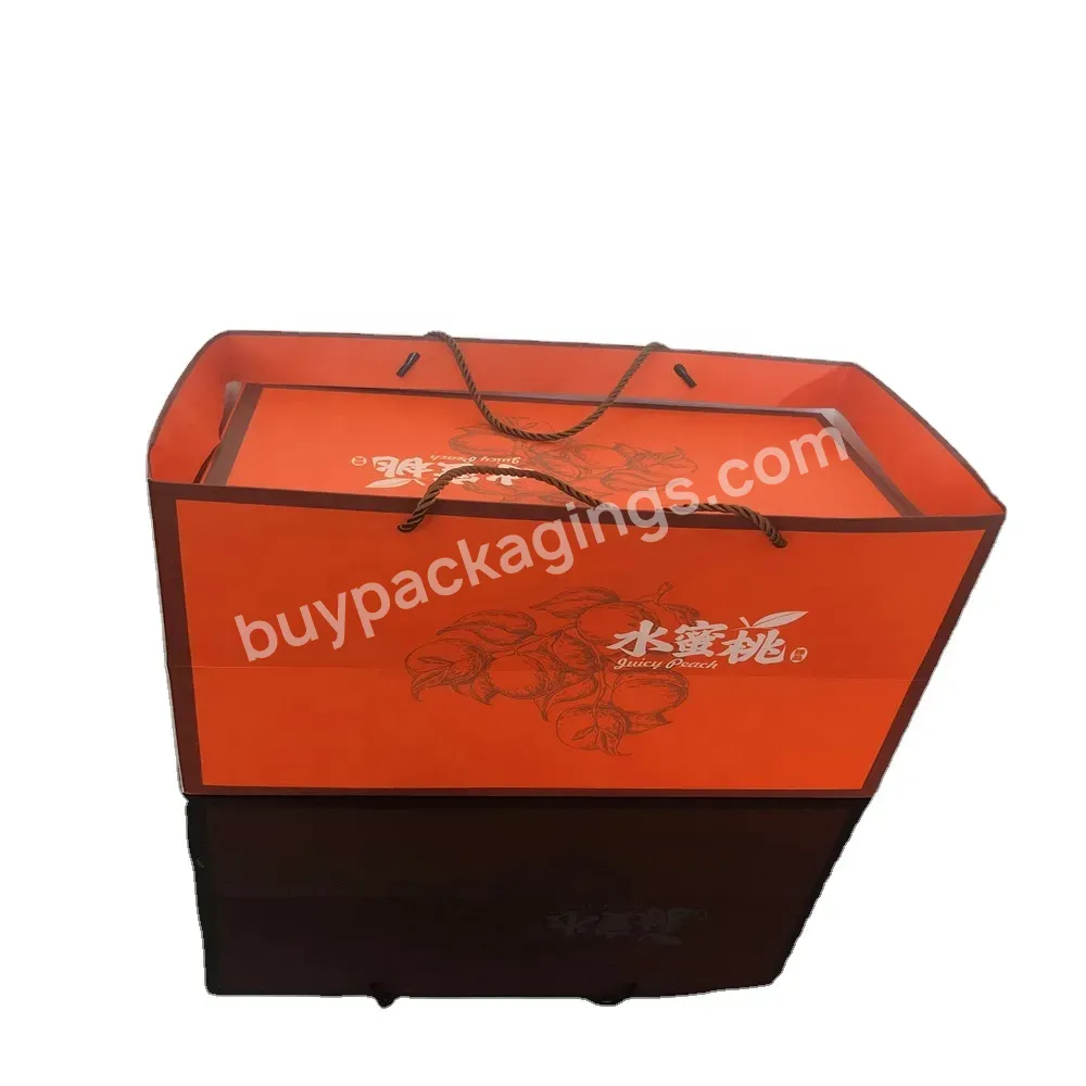 Cmyk Customized Foldable Corrugated Fruit Packaging Shipping Box - Buy Juicy Peach Box,Packaging Box For Juicy Peach,Apple Fruit Packaging Boxes.