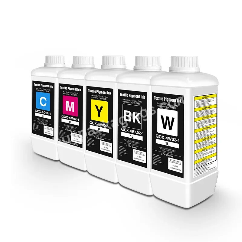Cmykw Colors White Dtg Direct To Garment Textile Ink For Brother Gt341 Gt361 Gt381 Gt-3 Gt3 Series Gt541 Gt782 Printer