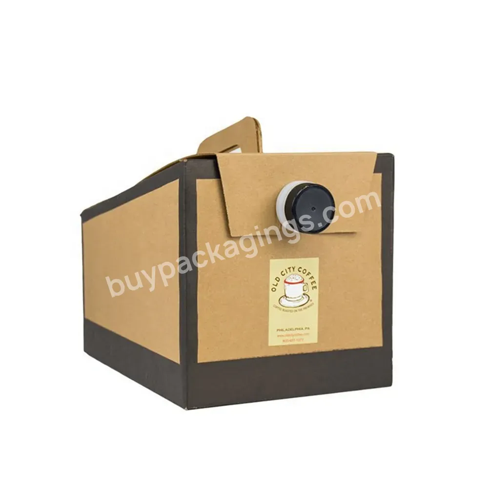 Coffee Bag In Box Customized Logo Print Valve 2l 3l Liquid Filler Wine Bag In Box Packaging - Buy Bag In Box 5l Vitop,Bag In Box For Beer,Bag In Box Plastic 10l.