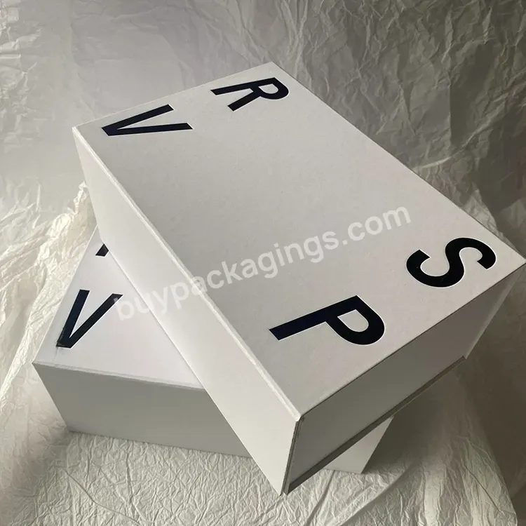Collapsible Magnetic Lid Gift Boxes Luxurious Folding Gift Boxes White Foldable Luxury Gift Box With Spot Uv Logo - Buy Collapsible Magnetic Lid Gift Boxes,Luxurious Folding Gift Boxes,Gift Boxes With Magnetic Lid.