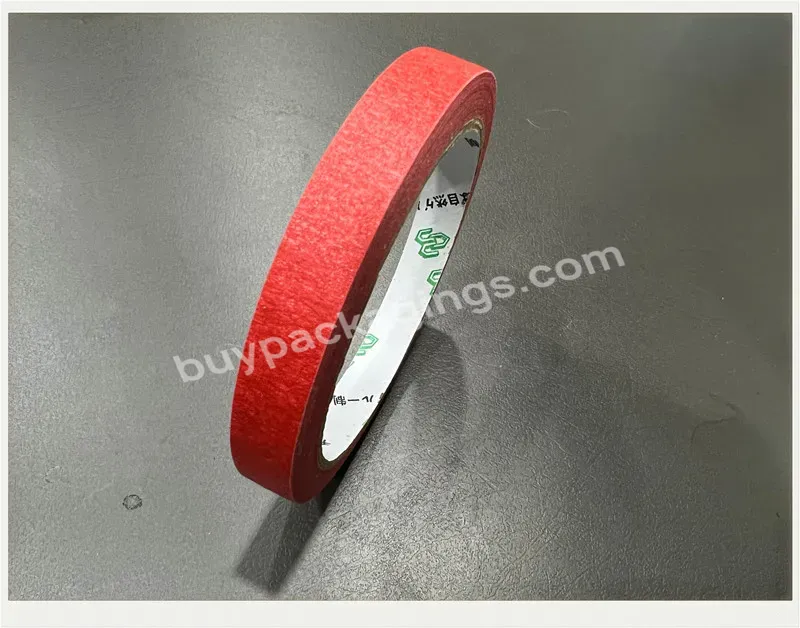 Color Paper Tape For Exterior Wall Decoration Paint Masking Marked Wrinkle Paper Tape