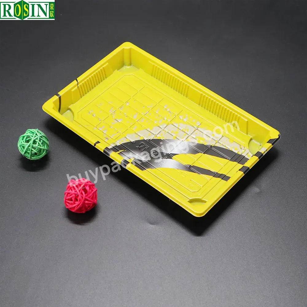 Color Printing Takeaway Disposable Round Square Pla Reusable Sushi Tray With Lid - Buy Reusable Sushi Tray With Lid,Pla Sushi Box,Disposable Round Square Sushi Tray With Lid.
