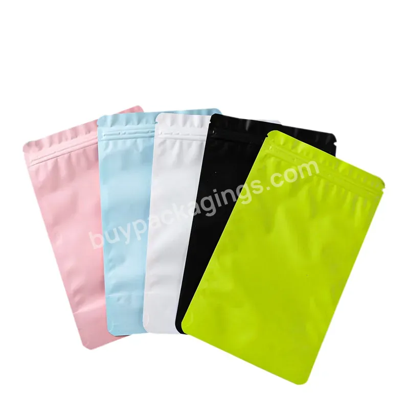 Colored Aluminum Foil Stand Up Pouches Bags With Zipper And Frosted Front Window - Buy Stand Up Pouch,Stand Up Pouches Bags,Aluminum Foil Stand Up Pouches Bags.