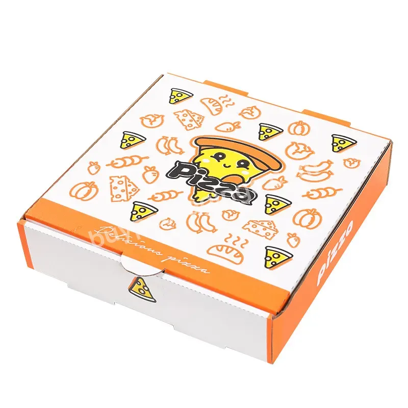 Colored Corrugated Paper Pizza Packaging Box Manufacturer's Inventory Printed Logo Thickened And Hardened - Buy Pizza Packaging Box,Pizza Box,Pizza Packaging Box Manufacturer's Inventory.