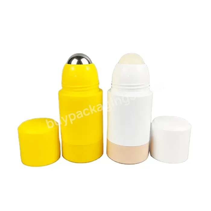 Colorful Deodorant Roller Container Packaging Refilling Empty Deodorant Bottle Plastic Ball Roll On Bottles - Buy Perfume Deodorant Container,Pp Roll On Bottle.