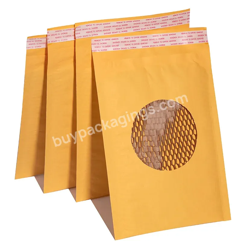 Colorful Eco-friendly Kraft Paper Bags Craft Shipping Mailers Honeycomb Padded Mailing Bags For Clothing - Buy Biodegradable Honeycomb Padded Mailer Kraft Paper Bag Recycled Mailers Recycled Kraft Paper Shopping Bag,Honeycomb Cushion Courier Mailer P