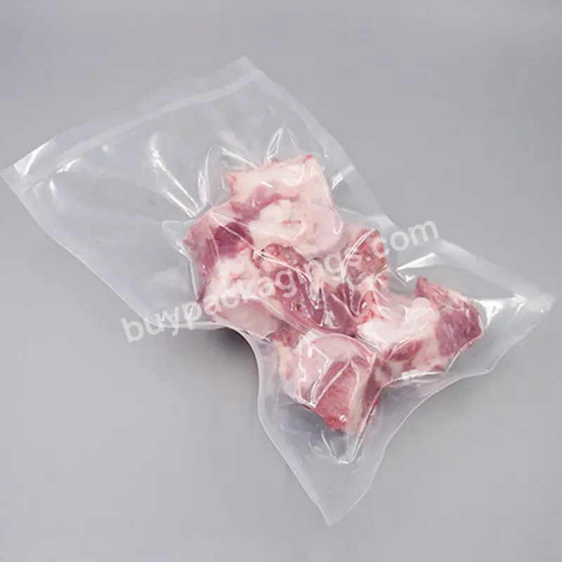 Commercial Glossy Transparent Plastic Pa Nylon Heat Sealed Food Packaging Vacuum Bags - Buy Nylon Vacuum Bags For Meat Fish And Nuts Used In Packaging Food,Customized Transparent Vacuum Distillation Bag Sausage And Chicken Food Bag,Wholesale Of Pa+pe