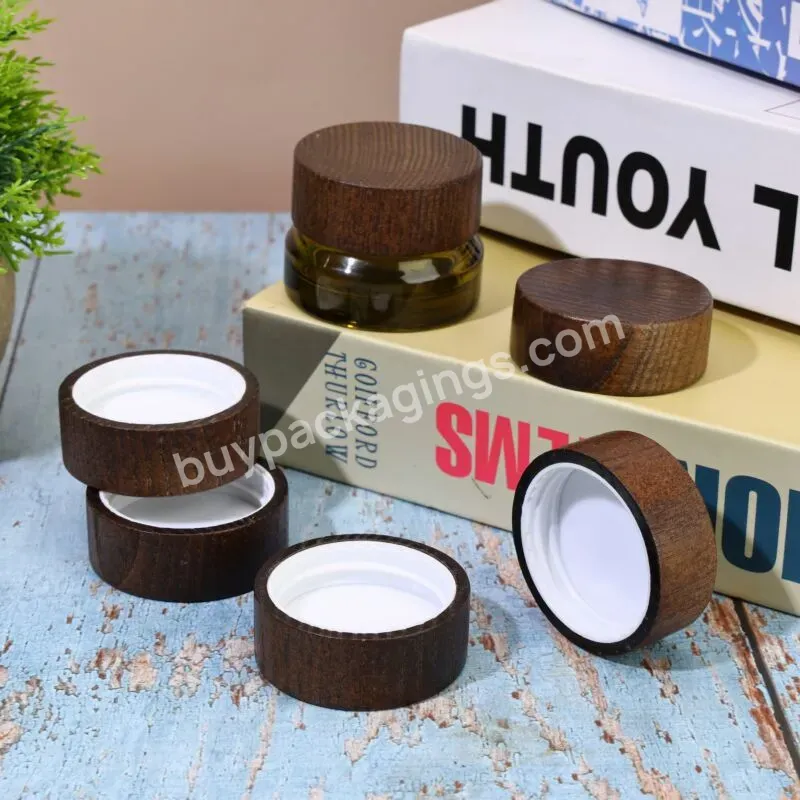 Competitive Price Glass Jar Wooden Lid Face Cream Bottle Wood Cover Cosmetics Bottle Wooden Cap - Buy Glass Jar Wooden Lid,Cosmetics Bottle Cap,Wood Cap For Glass Bottle.