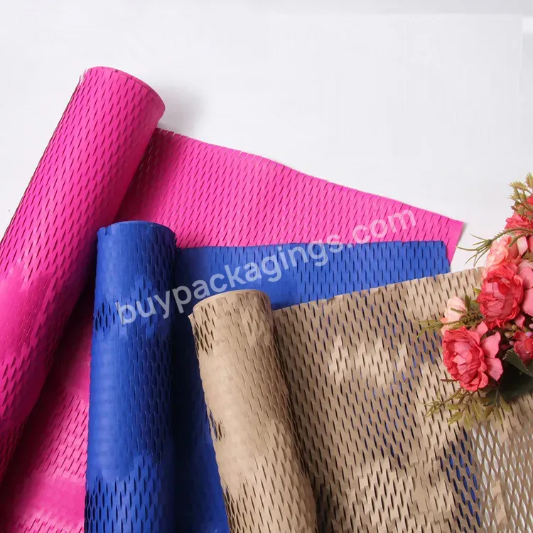 Compostable Colorful Honeycomb Wrap Paper Honeycomb Kraft Paper Wrap Kraft Paper Wrap - Buy Colorful Honeycomb Wrap Paper,Honeycomb Kraft Paper Wrap,Kraft Paper Wrap.