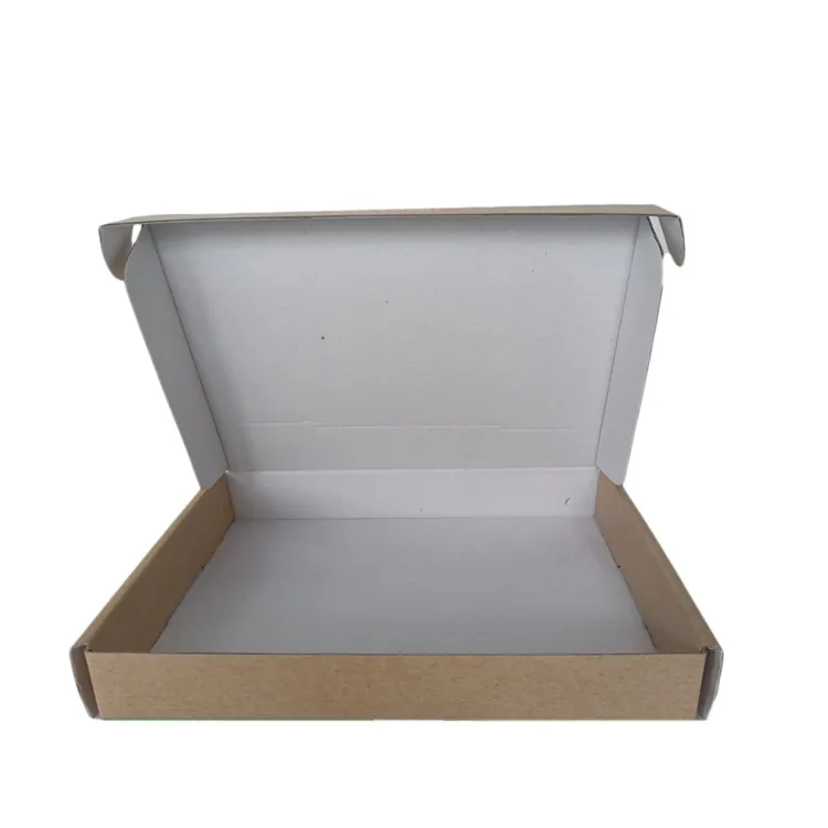 Compostable custom logo printing empty folding corrugated carton shoe packaging box