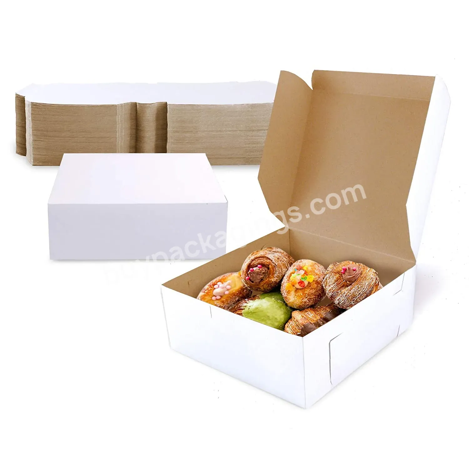 Compostable Kraft Paper Cardboard For Baked Goods Packaging Cake Food Carton Box - Buy Food Carton Box,Craft Box,Food Packaging.