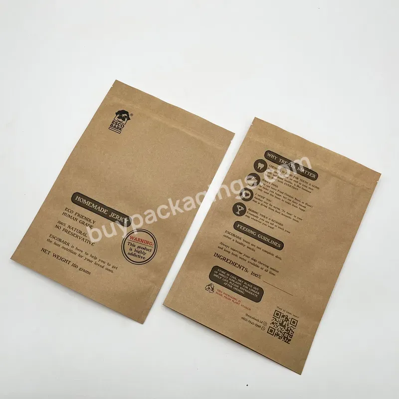 Compostable Kraft Paper Dog Treat Bag Stand Up Pouch Pet Food Cat Food Biodegradable Eco-friendly Package Zipper Support Custom - Buy Compostable Kraft Paper Dog Treat Bag,Cat Food Biodegradable,Stand Up Pouch.