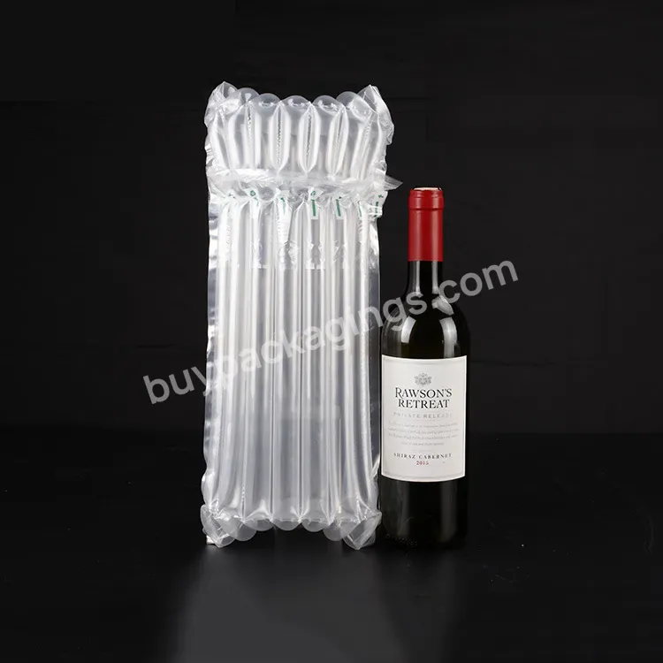 Compostable Packaging Inflatable Bottle Protect Air Shipping Cushioning Wrap Bag - Buy Air Column Bag For Red Wine,Bubble Packing Roll Bag,Inflatable Air Column Bag.