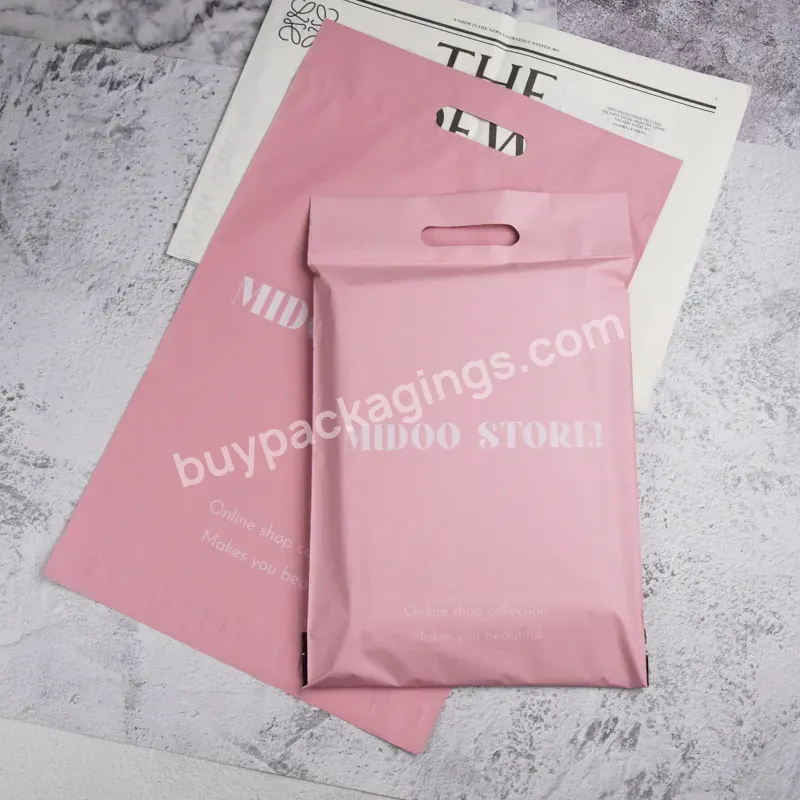 Compostable Pink Mailerpoly Hot Sale Brand Polybag With Handle Shipping Pouch Mailing Packing Bag For Postage - Buy Pink Mailerpoly Bag With Handle,Compostable Mailing Packing Bag,Amazon Brand Polybag.