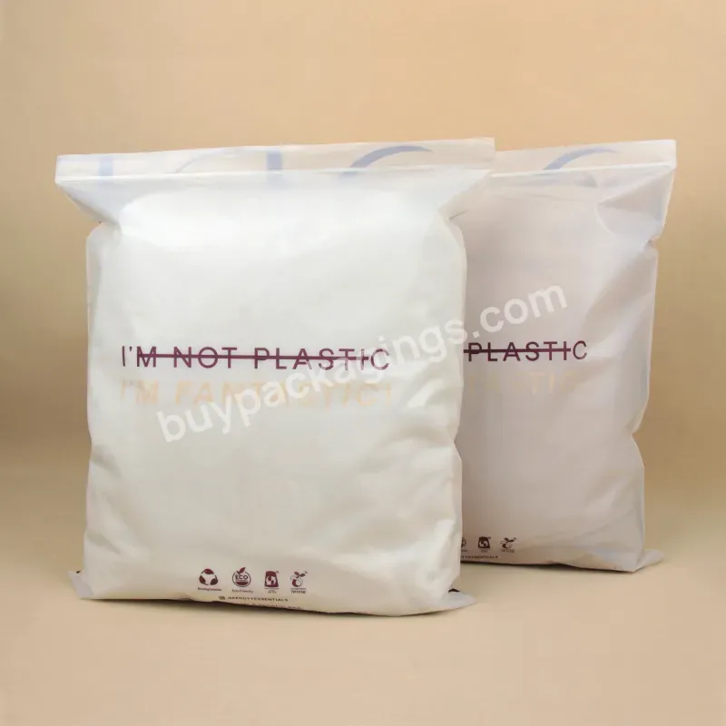 Compostable Printed Biodegradable Flat Zipper Ziplock Bag Matte Frosted Zipper Poly Bags For Hoodies Clothing Packaging - Buy Biodegradable Zipper Bag For Clothing Packaging,Customized Eco Friendly Biodegradable Printing Zip Clothing Shirt Packaging