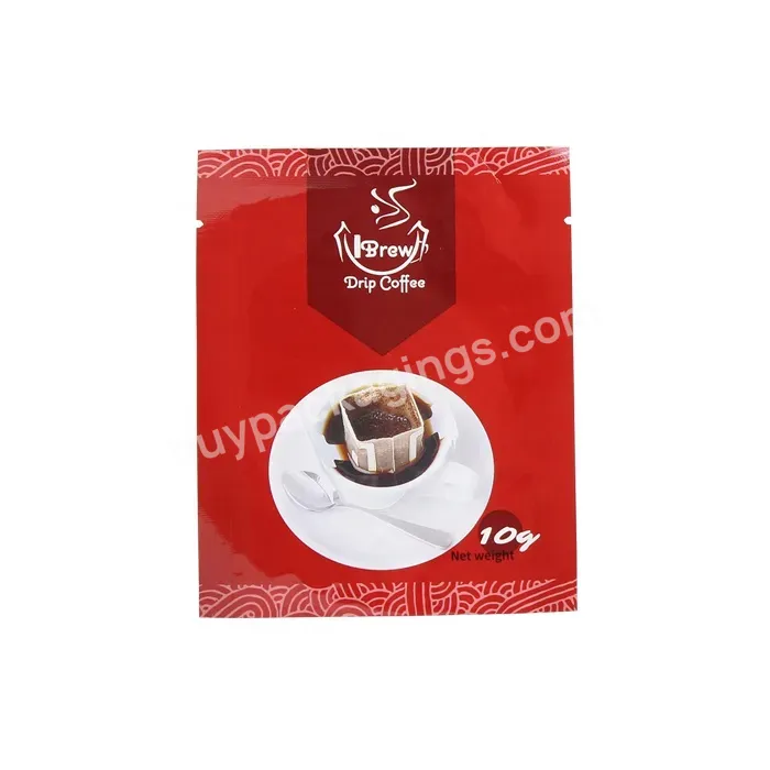Compostable Small Coffee Brewer Powder Packaging Bag Three Side Seal Alu Foil Drip Coffee Filter Bag Roll - Buy Drip Coffee Filter Bag,Small Coffee Bag,Coffee Powder Packaging Bag.