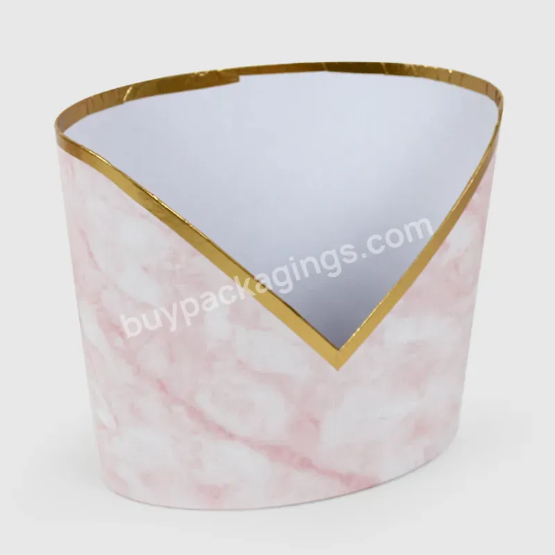 Concise Style Cylinder Marble Pattern And Plain Color Printed Flower Gift Box With V-shaped Gap - Buy Cylinder Flower Gift Box,Marble Pattern And Plain Color Printed Flower Gift Box,Flower Gift Box With V-shaped Gap.