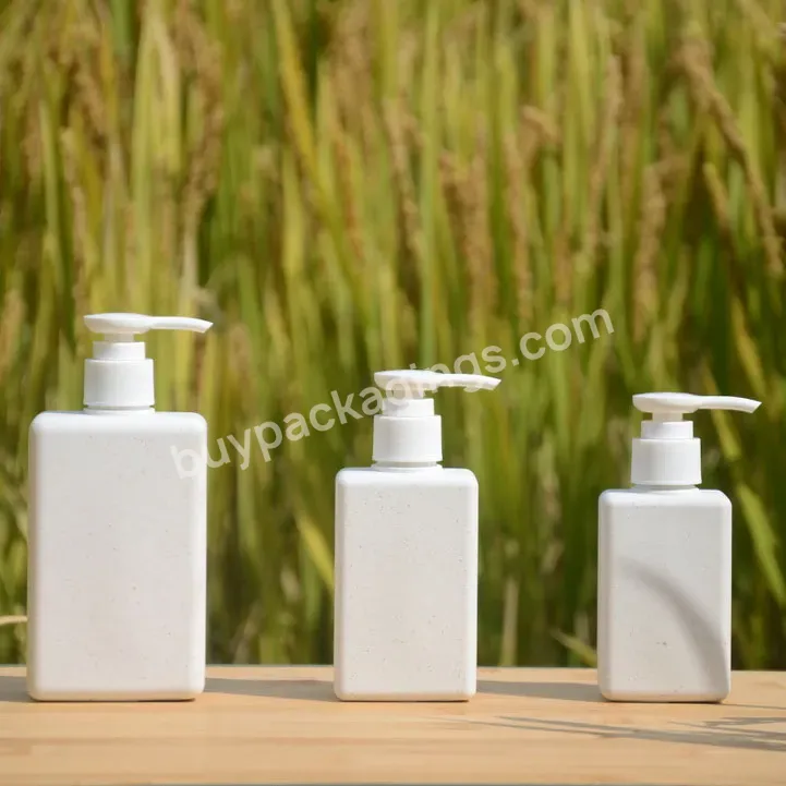 Conditioner Lotion Pump Head Wheat Straw Bottle Eco-friendly Eco-degradable 150ml 280ml 100ml Cosmetic Screen Printing 1000pcs - Buy Eco-friendly Biodegradable 30ml Cosmetic Container,500ml Wheat Straw Hdpe Plastic Round Shampoo Bottle With Black Pum