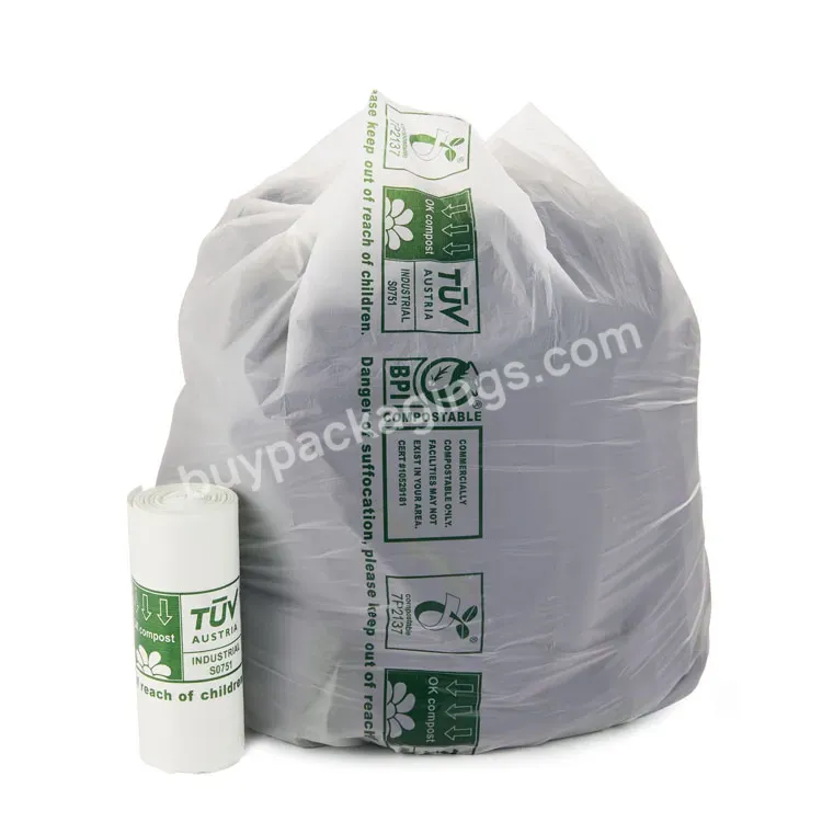 Corn Starch Biodegradable Produce Bag Supermarket Produce Bags Roll Die Cut/vest Handle Compostable Bag - Buy Produce Bags Roll,Bag,Biodegradable Produce Bag.