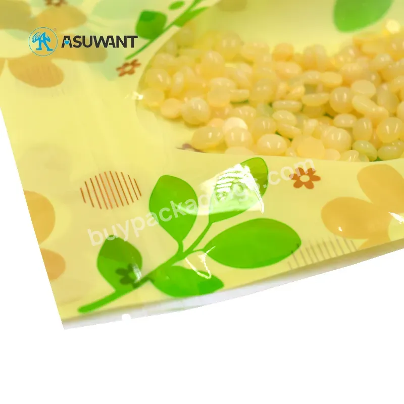 Cornstarch Custom Print Tea Bags Pouches Compostable Biodegradable Plastic Food Packaging Bag - Buy Standup Customized Printing Plastic Bag With Zipper,Transparent Window With Flat Bottom Stand Up Food Bags,Stylish And Useful Degradable Plastic Bags.