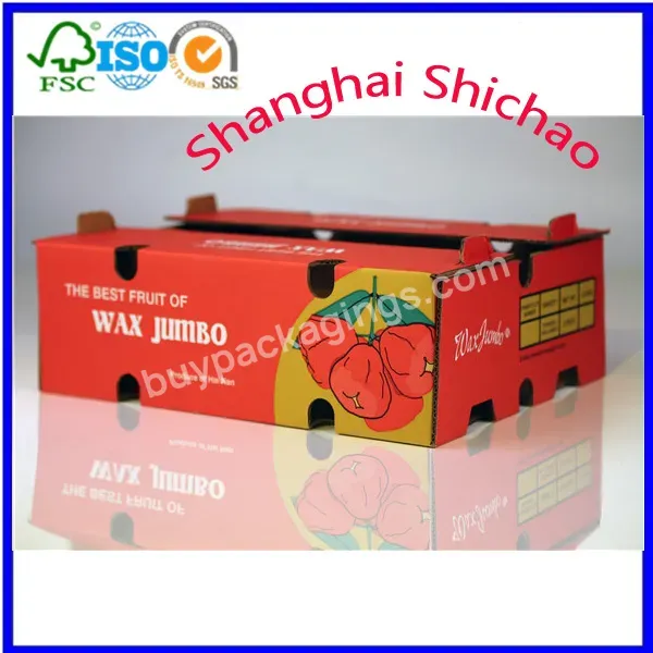 Corrugated Carton Box For Fresh Fruit And Vegetable Packaging - Buy Corrugated Cardboard Carton Fruit Tray,Pineapple Export Boxes,Packing Carton For Fresh Pineapple.