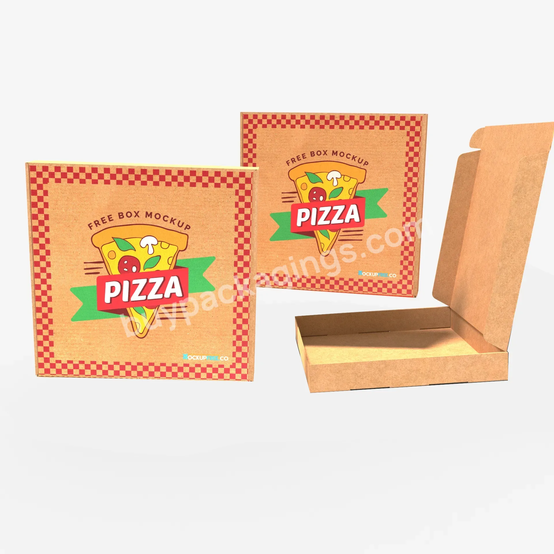 Corrugated Kraft Paper Cardboard Color Printing Disposable Food Grade Pizza Box - Buy Full Color Pizza Box,12 Inch Pizza Box,Custom Printed Pizza Boxes.