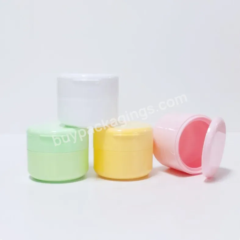 Cosmetic Clamshell Tooth Powder Box Personal Body Care 100g Clamshell Pp Cream Jar
