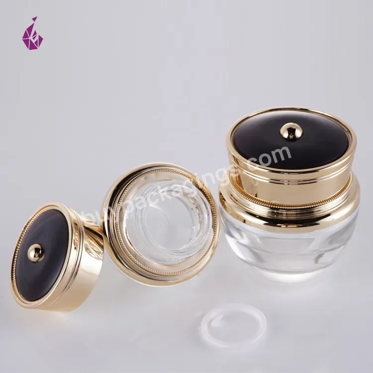 Cosmetic Cosmetic Jar Transparent Cream Elegant Empty Clear Container Glass Jar 50g - Buy 1 Oz Glass Jars,20ml Glass Jar,Glass Jar Aluminum Lid.