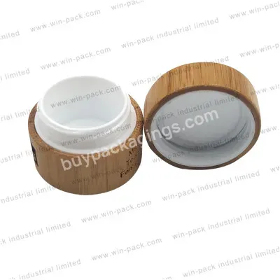 Cosmetic Cream Sample Packaging Bamboo Plastic Lotion Jar With Pp Inner And Custom Logo Engraving 30g 50g 200g - Buy Bamboo Cream Jar With Pp Inner,Plastic Jar With Bamboo,Cosmetic Cream Sample Packaging.