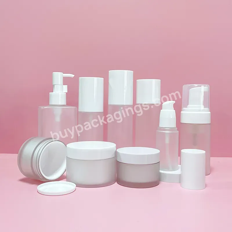 Cosmetic Dispenser Clear Lotion Pump Bottle 50ml 100ml 150ml Plastic Pet Shampoo Pump Lotion Bottle And Jar - Buy Lotion Pump Bottle,Pet Lotion Pump Bottle,Cosmetic Packaging Set Wholesale For Skin Care.
