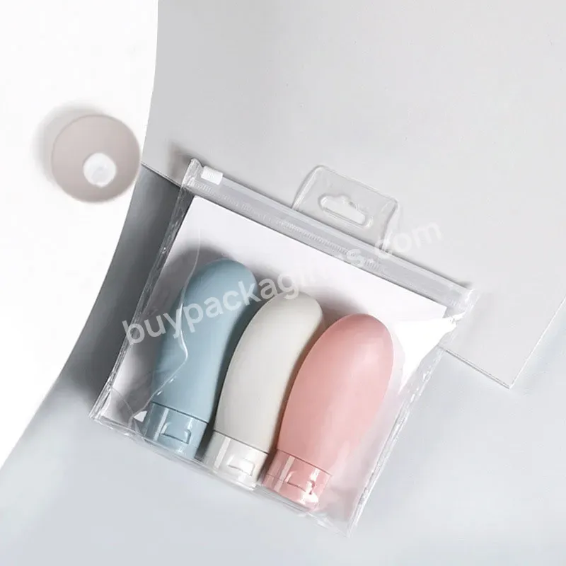 Cosmetic Dispensing Bottle Set Travel Squeeze Tube Face Wash Lotion Bottle 60ml*3