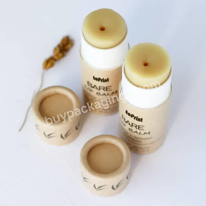 Cosmetic Lip Balm Tube Container Biodegradable Paper Tubes Packaging Blush Stick Cardboard Cylinder Packaging - Buy Biodegradable Cardboard Paper Tube,Cosmetic Tubes Packaging,Lip Balm Tube.