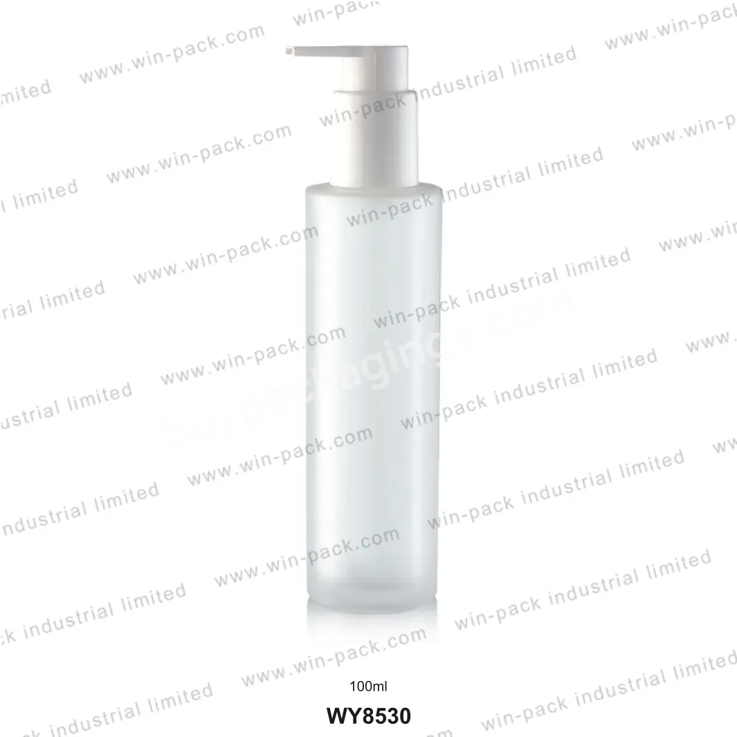 Cosmetic Packaging 100ml White Glass Body Lotion Bottle With Gold Collar Pump High Quality - Buy Glass Bottle,Body Lotion Pump Bottle,Glass Cosmetic Packaging.