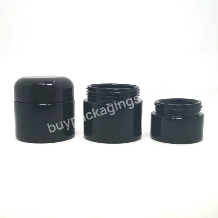 Cosmetic Packaging Black Cosmetic Products Skin Care Set Uv 30g 60g 120g 250g Violet Glass Jar With Lids - Buy Violet Jar Glass,Glass Jars For Cosmetics,Glass Cosmetic Jars With Lids.