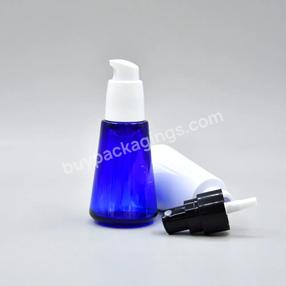 Cosmetic Packaging Custom Color Logo Pet Special Shape Disc Cap Lotion Essence Oil Skincare Spray Bottle