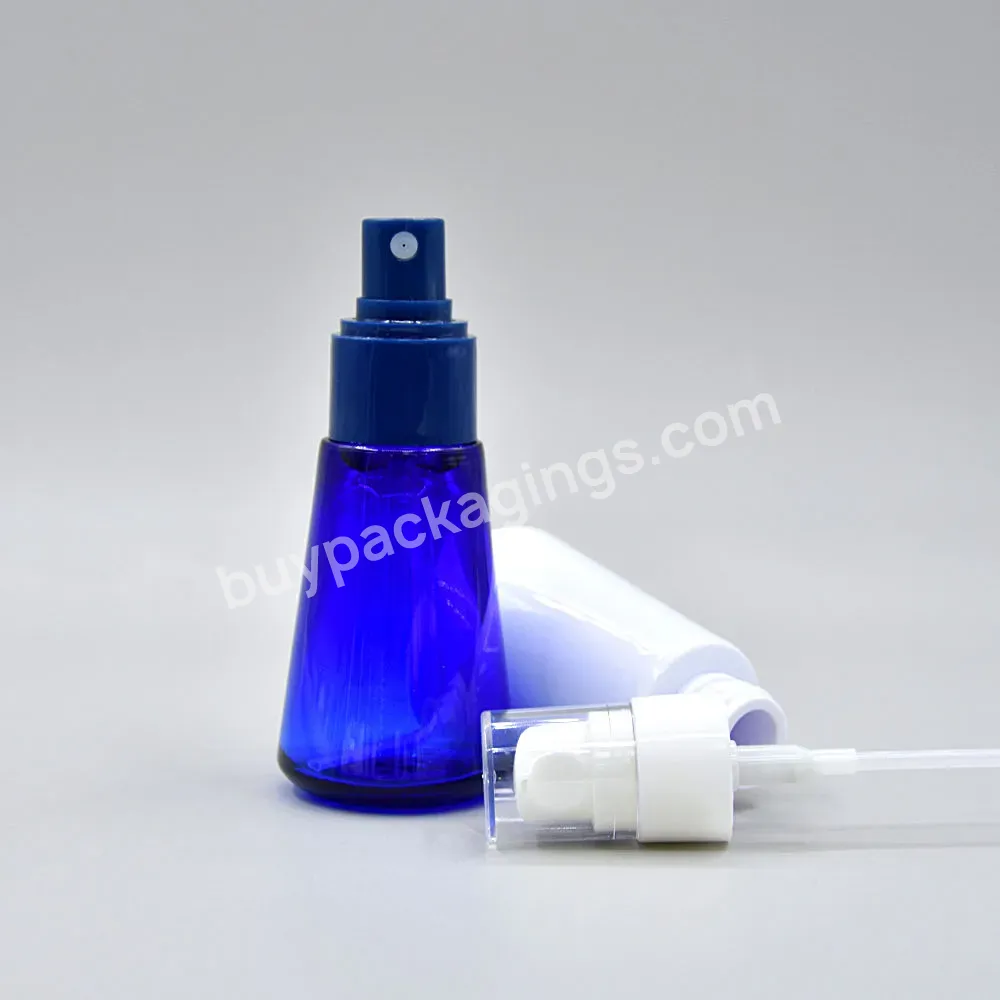Cosmetic Packaging Custom Color Logo Pet Special Shape Disc Cap Lotion Essence Oil Skincare Spray Bottle