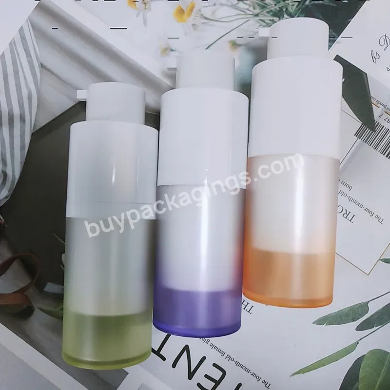 Cosmetic Packaging Custom Color Plastic Vacuum Airless Pump Bottle For Lotion Cream Foundation - Buy Cosmetic Vacuum Airless Pump Bottle,Airless Pump Bottle,Plastic Pump Bottle.