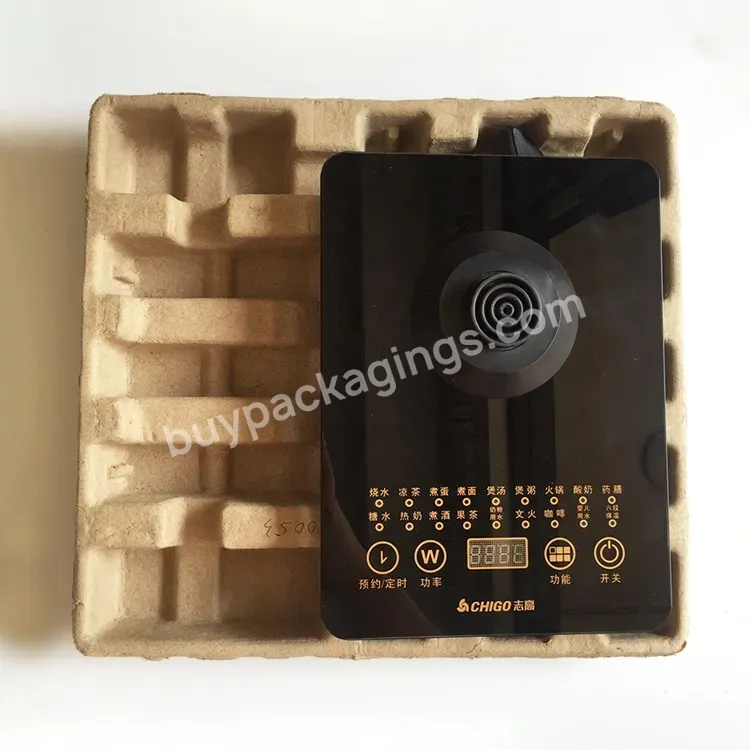 Cosmetic Packaging Sugarcane Molded Eco Friendly Biodegradable Pulp Insert - Buy Packaging Tray For Electroinc,Recycled Paper Tray,Molded Bamboo Fiber Pulp Packaging Inner Tray.