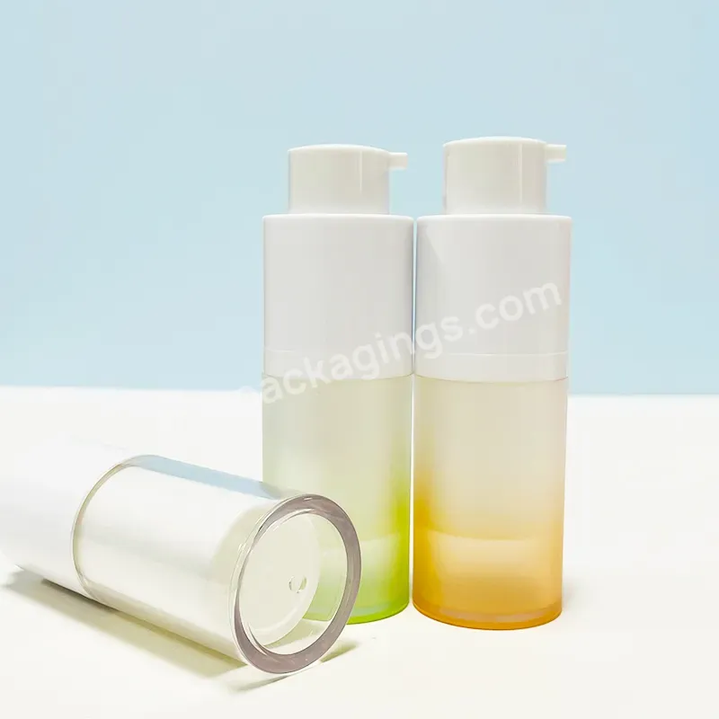 Cosmetic Packaging White Plastic Vacuum Airless Pump Bottle For Lotion Cream Foundation Airless Pump Bottle 15ml 30ml 50ml - Buy Airless Pump Bottle Airless Bottle Pink Cosmetic Packaging Gray Airless Bottles Lotion Pump Bottle 50ml Bottle 15ml 30ml,