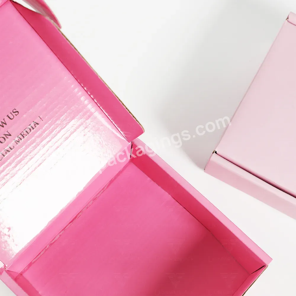 Cosmetic Storage Corrugated Packaging Mailer Shipping Box Paper Box Lionwrapack Free Sample Custom Logo Pink Color Gift Box - Buy Box Packaging,Cosmetic Storage Box.