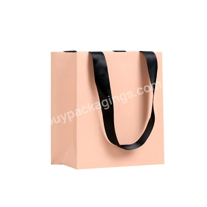Creatrust Satin Pillow Hair Packaging Custom Heat Seal Zip Gift Handle Strong High-end And Thick Luxury Paper Bag - Buy Shopping Paper Bag,Strong Your Own Logo Custom Printed Window Kraft Thank You Business Small Paper Bag,Cotton Food Design Rope Tro