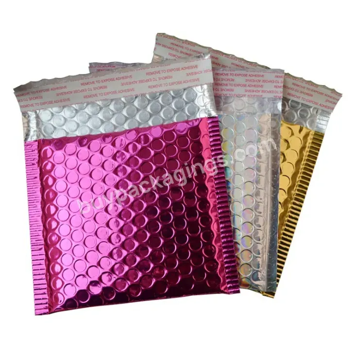 Creatrust Strong Strip Shipping Bags Mailing Packing Metallic Padded Envelopes Bubble Mailers Self-adhesive And Waterproof - Buy Metallic Padded Envelopes,Metallic Bubble Mailer,Mailer Bags.