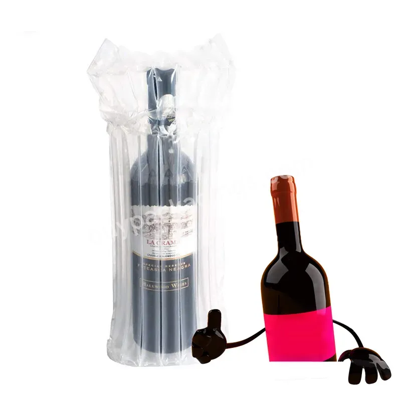 Cushioning Effect Vulnerable Goods Wrap Wine Air Protection Packaging Bubble Column - Buy Glass Water Bottle With Protective Silicone Sleeve,Premium Red Color Bubble Cushioning Bag Keeping Fragile Items Safe During Delivery Air Column Bag,Wine Access