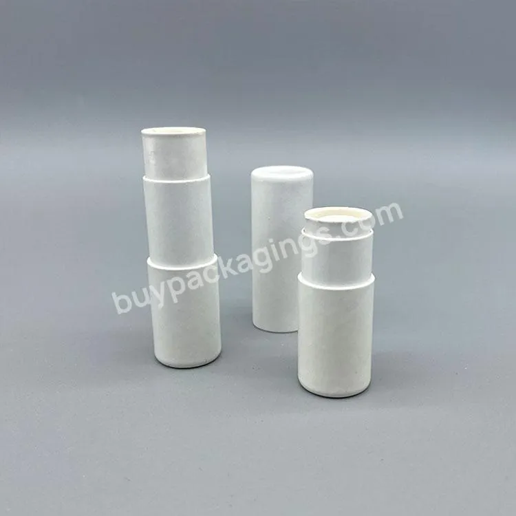Custom 100% Eco Friendly Cardboard Lipstick Paper Cylinder Lip Balm Packaging Tube