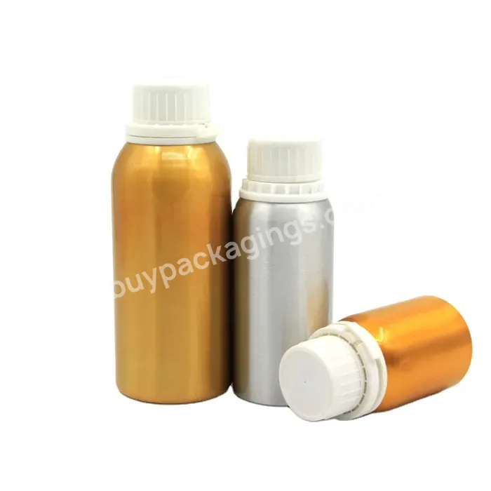 Custom 100ml 200ml 500ml 1000ml Wholesale Essential Oil Aluminum Bottles With Plastic Safty Cap Manufacturer/wholesale